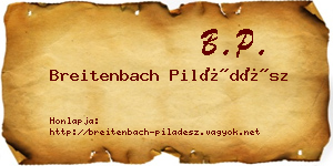 Breitenbach Piládész névjegykártya